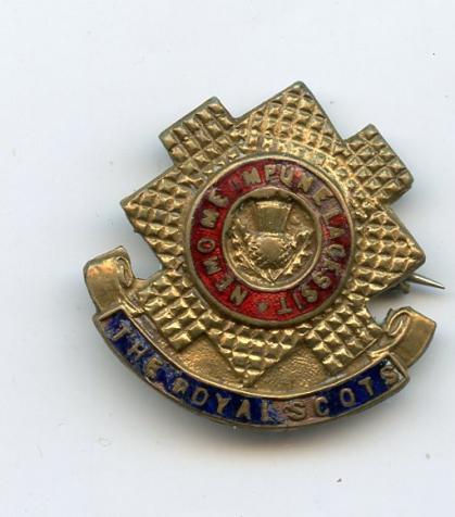Royal Scots Sweetheart Lapel Badge