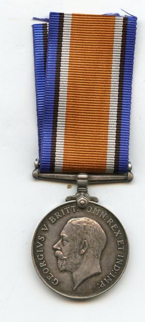 British War Medal 1914-18 To  Pte William A Brown Kings Shropshire Light Infantry