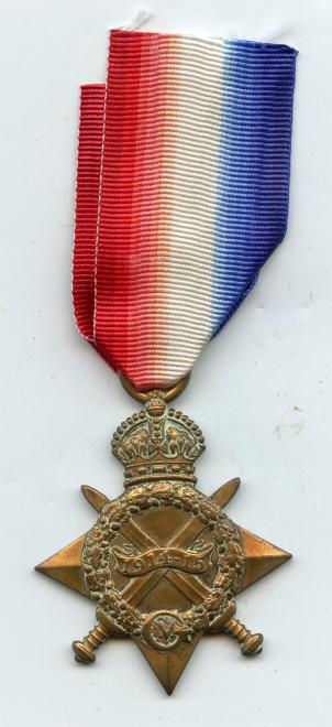 1914-15 Star  Pte Thomas Stansfield  Yorkshire Light Infantry
