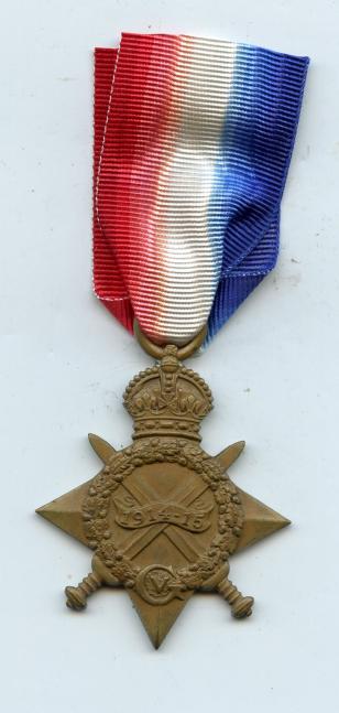 1914-15 Star To Pte Mathew W Gilbert , Royal Scots Fusiliers