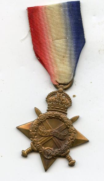 1914-15 Star To  Pte William R Watkinson Liverpool Regiment