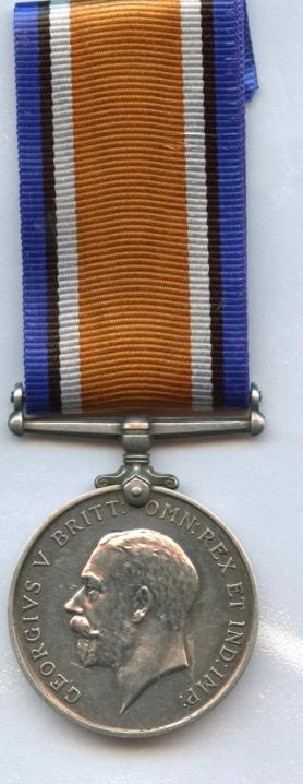 British War Medal to Charles George Morris. Merchant Navy. ( From Surrey)