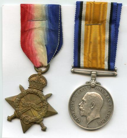 1914-15 Star & British War Medal To Pte Hugh McPhie. Q.O.R Glasgow Yeomanry