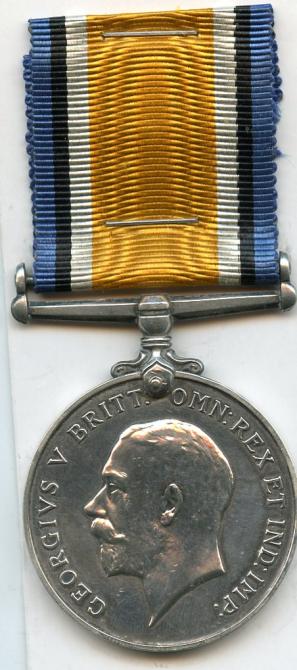 British War Medal 1914-18 To Pte Hubert Smith. East Kent Regiment