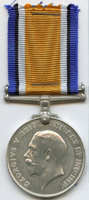 British War Medal 1914-18 To Pte Benjamin. Preston Kings Royal Rifle Corps