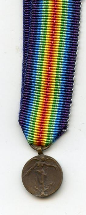 WW1 Belgium  Miniature Victory Medal