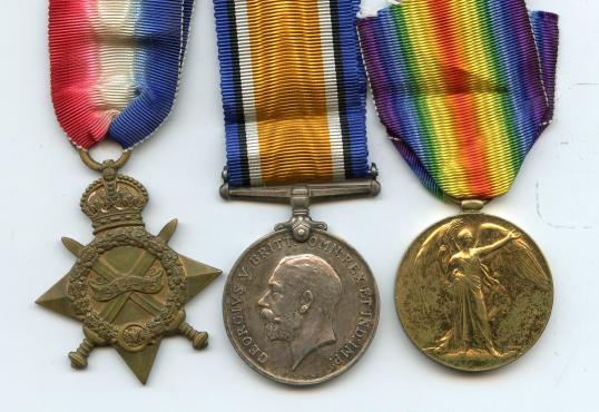 1914-15 Trio World War One Medals To  Driver Robert Inglis. Army Service Corps