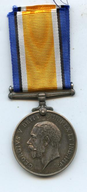 British War Medal 1914-18 To Pte James McLaughlan . Scottish Rifles