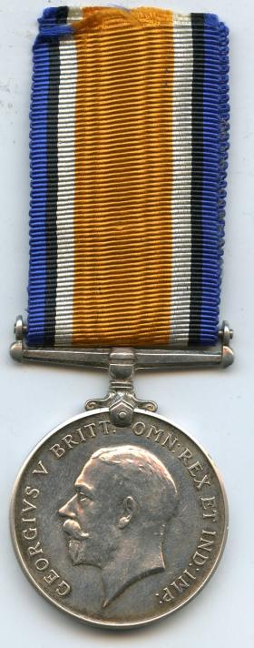 British War Medal 1914-18 To Pte Robert J Barclay. Seaforth Highlanders