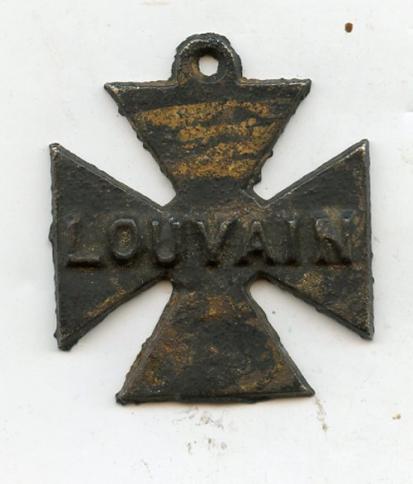 WW1 German  Propaganda  Iron Cross  1914. Louvain 