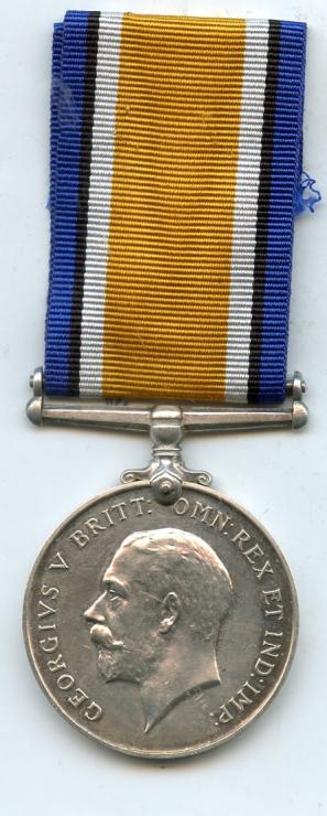 British War Medal 1914-18 To Pte Willie Bagshaw. Yorks & Lancs Regiment