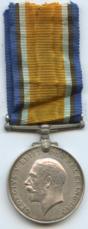 British War Medal 1914-18 To Pte William Hemsley. Kings Royal Rifle Corps