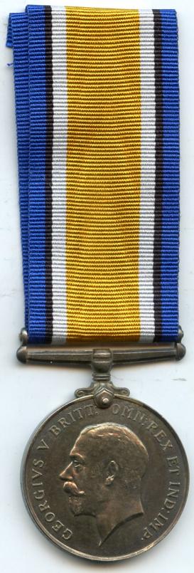 British War Medal 1914-18 To acting Sgt George E Burman. Army Service Corps