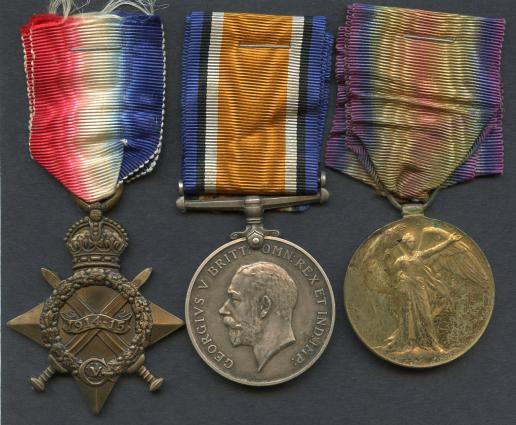 1914-15 Trio World War One Medals To Driver. Joseph Beilby. Royal Engineers