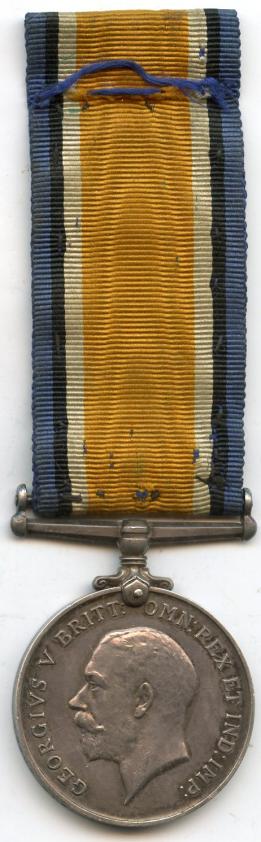 British War Medal 1914-18  To Pte James Cross. Army Service Corps