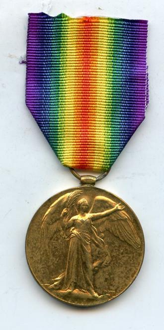 Victory Medal 1914-19 To Pte Thomas Hood, Royal Highlanders. The Black Watch