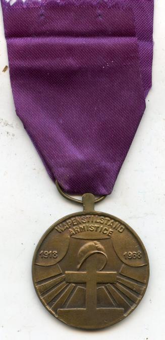 Belgium. Anniversary of the Armistice 1918-68 Medal