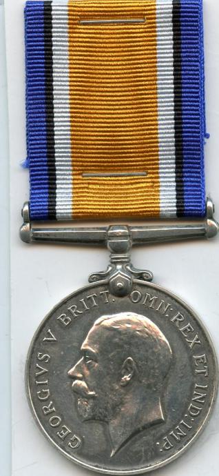 British War Medal 1914-18 To  Pte Harold S Bracey, East Surrey Regiment