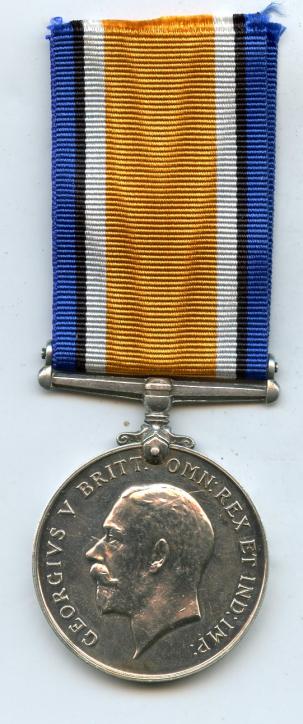 British War Medal 1914-18 To Pte Harry W Taylor. Kings Royal Rifle Corps