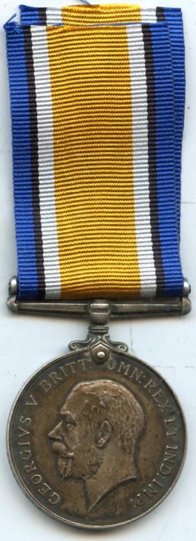 British War Medal 1914-18 To Driver Sydney Warn, Royal Artillery