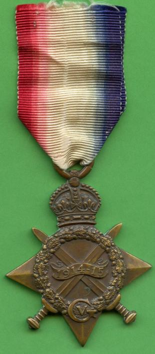 1914-15 Star To Driver William E Burnett, Royal Engineers