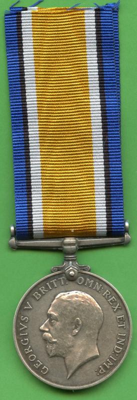 British War Medal 1914-18 To Pte George Arthur Homewood, Middlesex Regiment