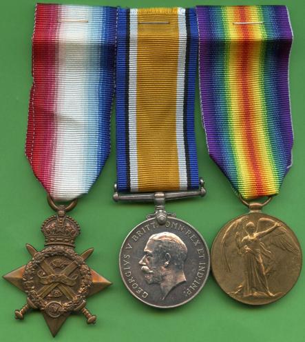 1914 Mons  Trio World War One Medals To Driver Charles Conroy, Army Service Corps