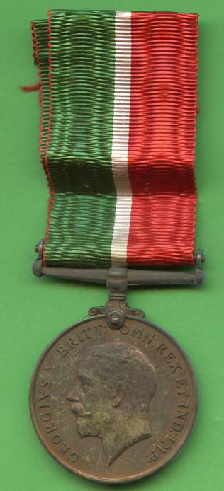 Mercantile Marine War Medal 1914-18 To Harry Beresford Vick