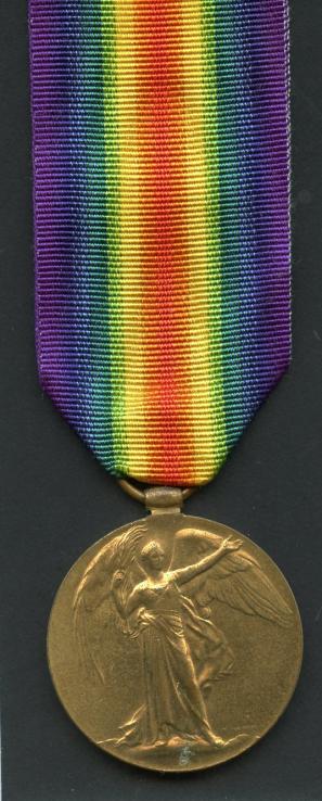 Victory Medal 1914-1919 To Pte Frederick Jordon, Army Veterinary Corps