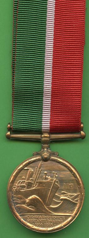 Mercantile Marine War Medal 1914-18 To David Taylor