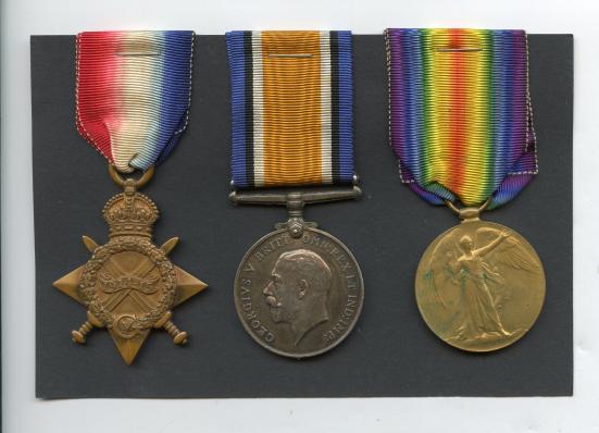 1914-15 Trio World War One Medals To Pte Roy Belcher,Army Veterinary corps