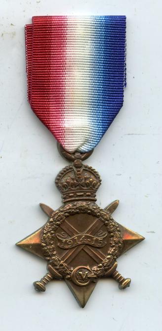 1914-15 Star To Pte Alexander W Moffat, Cameron Highlanders