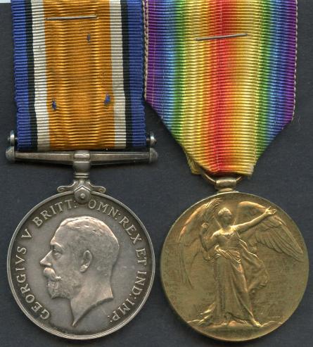 British War & Victory Medals Pair to 3rd Airman Andrew Brown, Royal Air Force