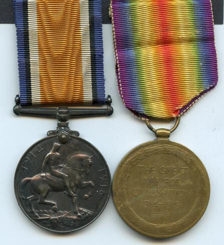 British War & Victory Medals Pair to Driver Arthur Walker, Royal Field Artillery