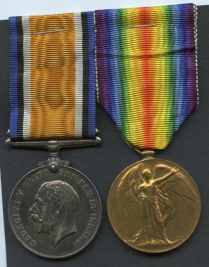 British War & Victory Medals Pair to Sapper Adam P Steele, Royal Engineers