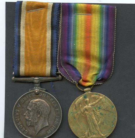 British War & Victory Medals Pair to Pioneer Arthur Higgs, Royal Engineers