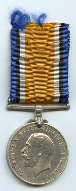 British War Medal 1914-18 To Pte Thomas C. Bishop, Scottish Rifles Cameronians
