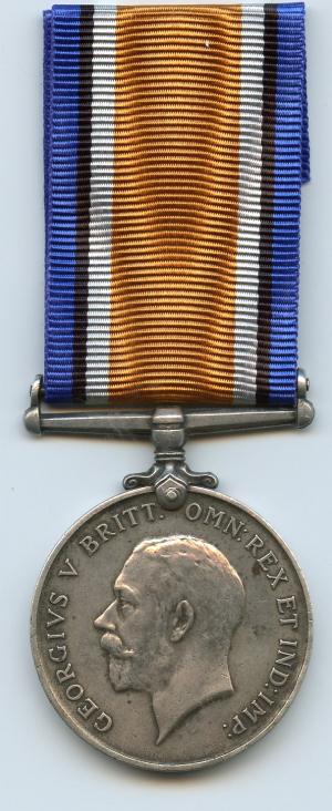 British War Medal 1914-18 To Pte Henry Bruce,  1st  Battalion Scottish Rifles Cameronians