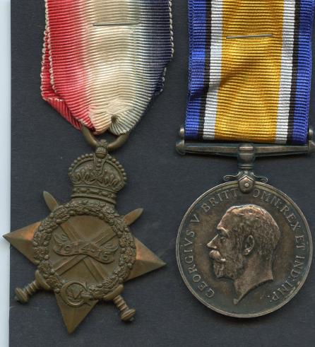 1914-15 Star & British War Medal To Pte John Gourlay, 8th Battalion  Scottish Rifles