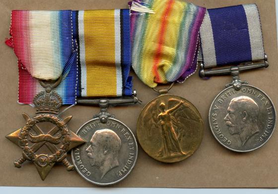 1914-15 Trio & Navy Long Service Medal To Thomas Lawry, HMS Berwick