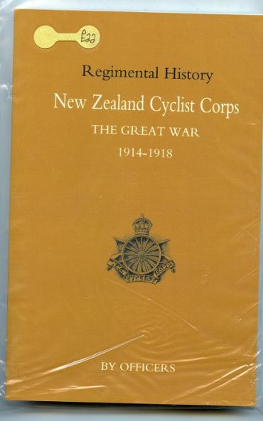 New Zealand Cyclist Corps In The Great War 1914-1918: Book