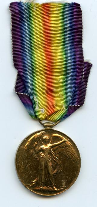 Victory Medal 1914-1919 To Pte  Percy  Rufus Cursley, Army Service Corps