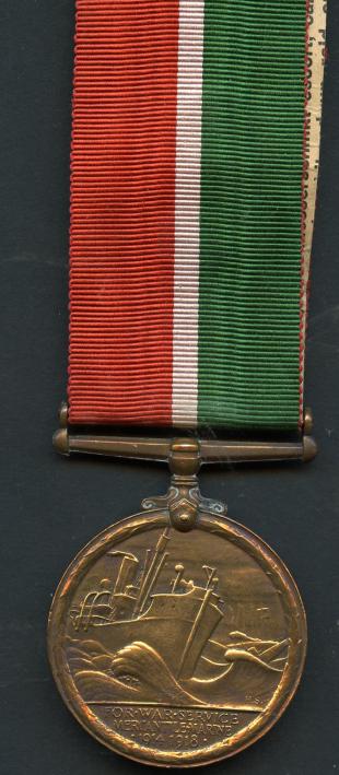Mercantile Marine War Medal 1914-18  To John McNicol