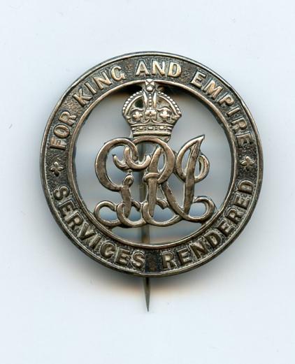Silver War Badge Awarded to  Pte Richard Abbott, Hampshire Regiment