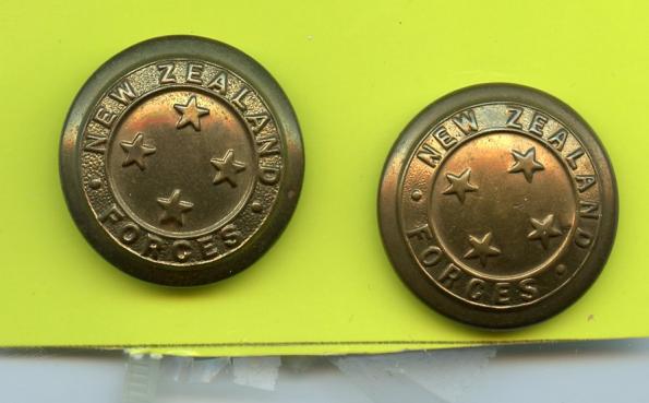 Pair of New Zealand Forces Military Buttons