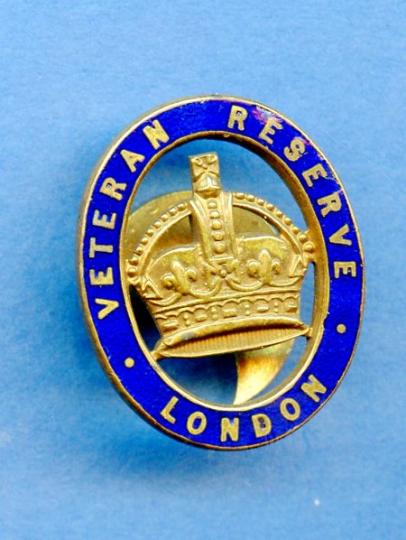WW1 Veteran Reserve London War Service Badge