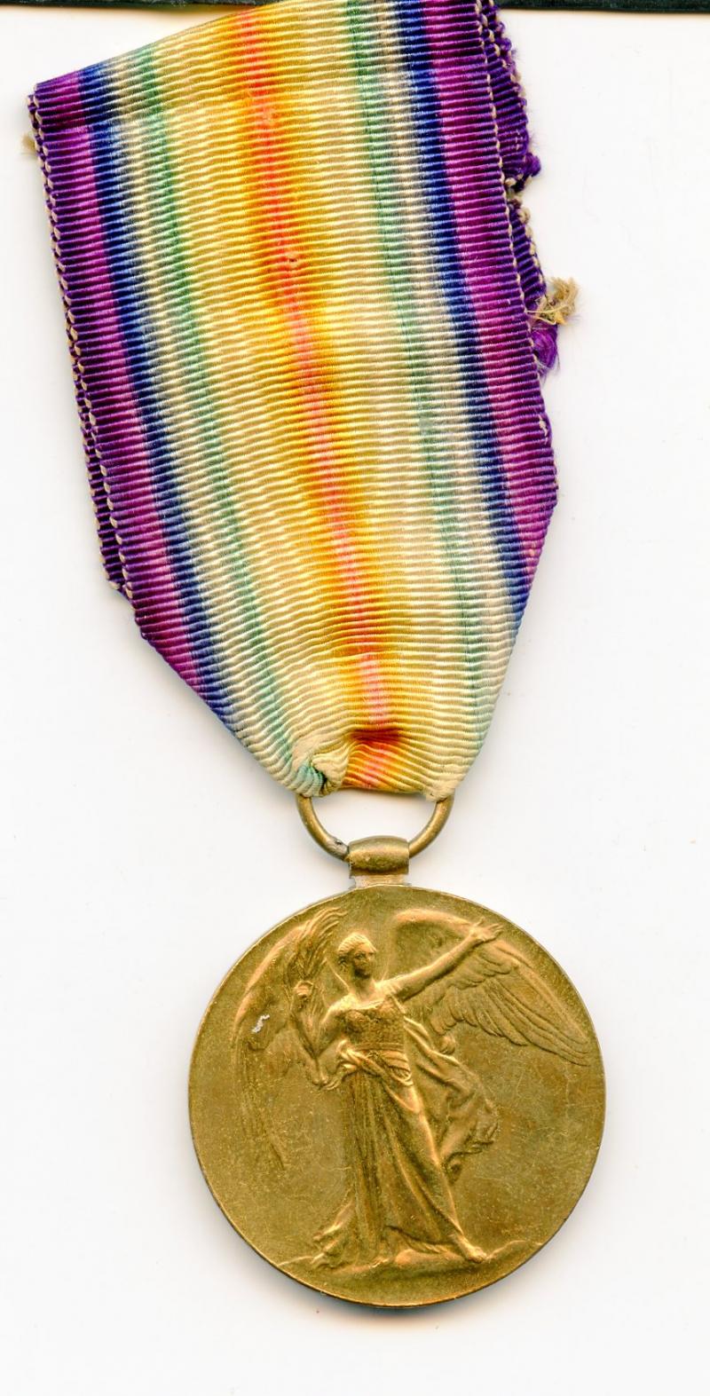 Victory Medal 1914-1919 To Pte John Angus, King's Own Scottish Borderers