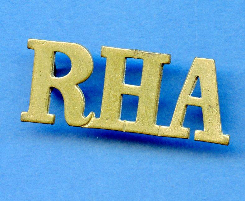 WW1 Royal  Horse Artillery (R.H.A.) Shoulder Titles Badge