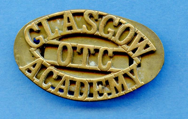 Glasgow OTC Academy Shoulder Title Badge