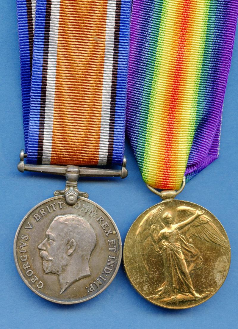 WW1 British War & Victory Medals Pair to Pte Alexander Gilmour, Glasgow Yeomanry